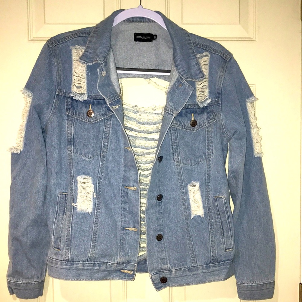 PrettyLittleThing jean jacket 6